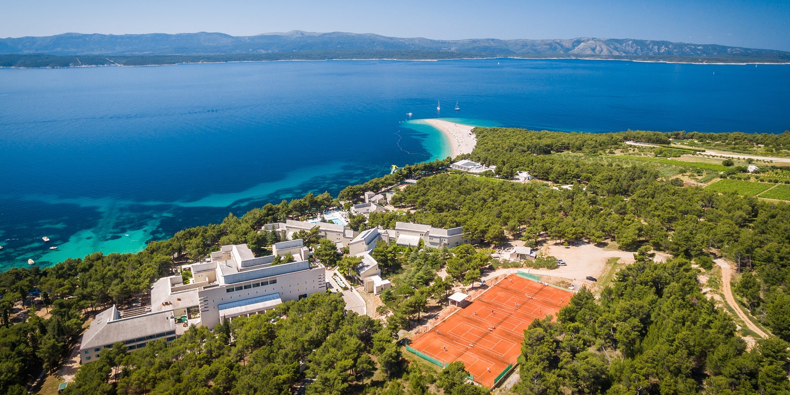 Tennis beim Bretanide Sport & Wellness Resort in Bol, Brač